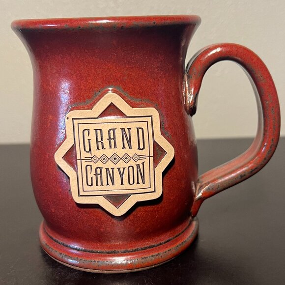 Sunset Hill Stoneware GRAND CANYON Arizona Handcrafted Reddish Brown Glazed Mug - Picture 1 of 9